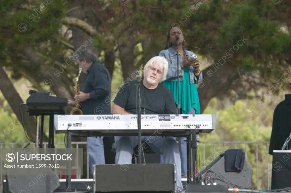 Rock star Michael McDonald performs in outdoor concert in Ventura, California for the Ventura Hillsides Conservancy and the Ventura Hillsides Music Festival