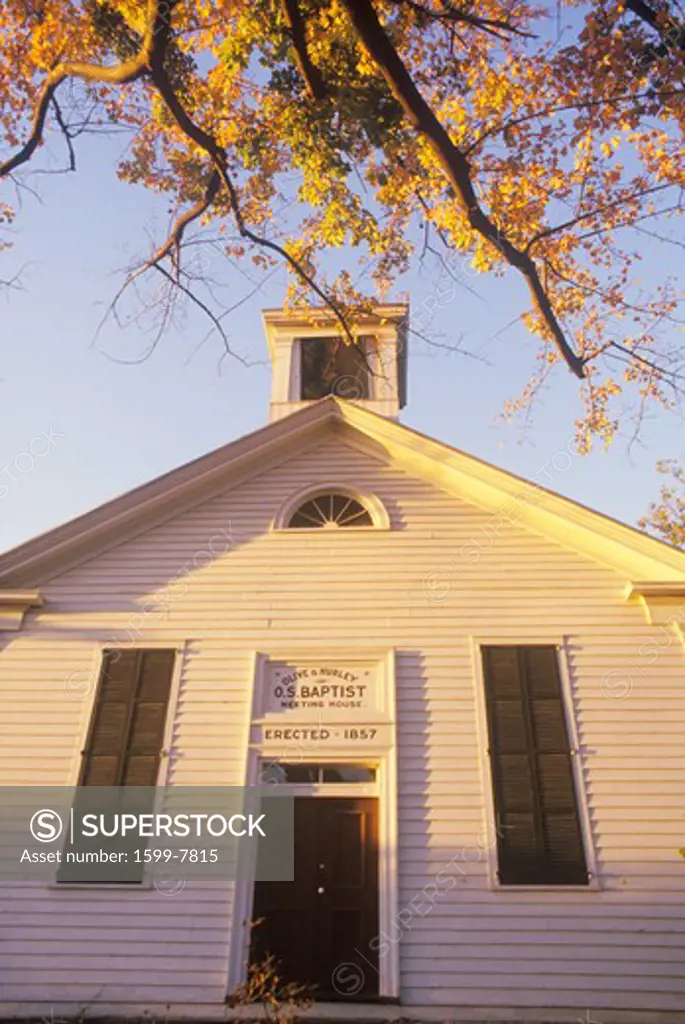 A church or meeting house built in 1857 in Hurley New York