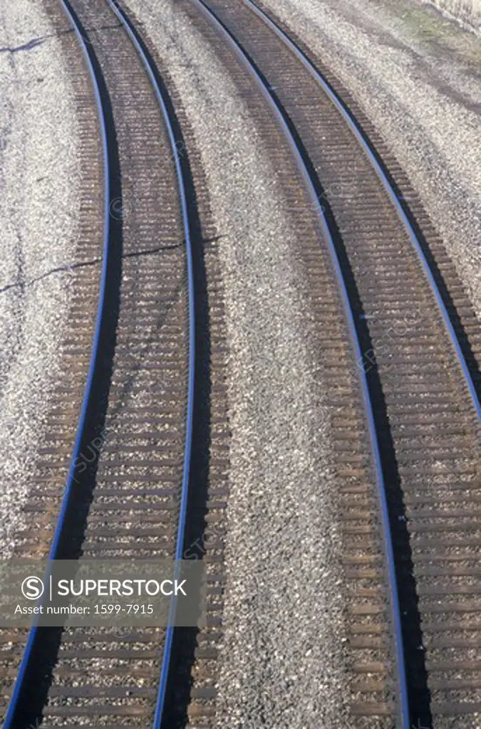 Railroad tracks in Indianapolis, Indiana