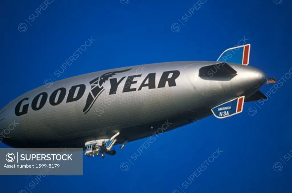 The Goodyear Blimp over Los Angeles