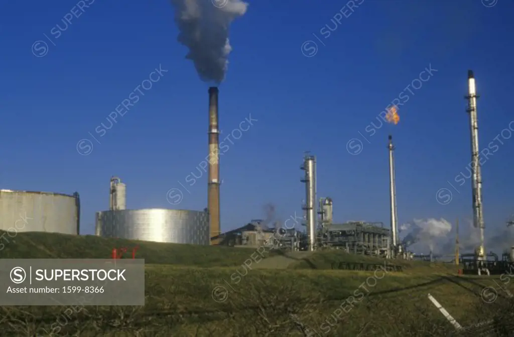 Oil Refinery Smokestacks, DE