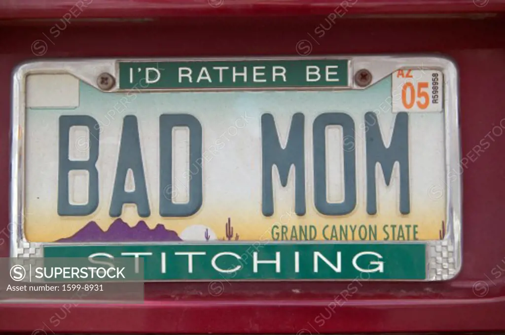 Vanity License Plate - Arizona