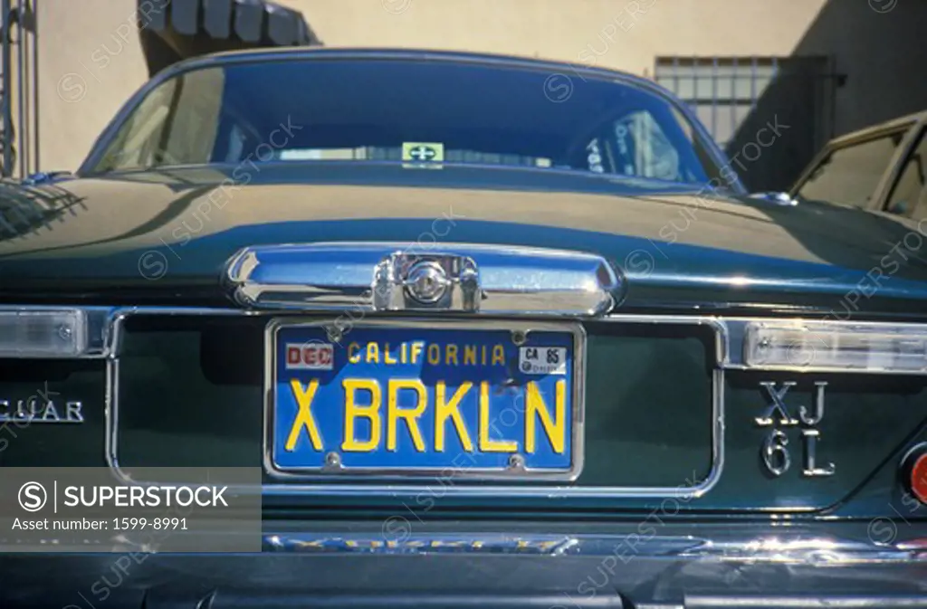 Vanity License Plate - California