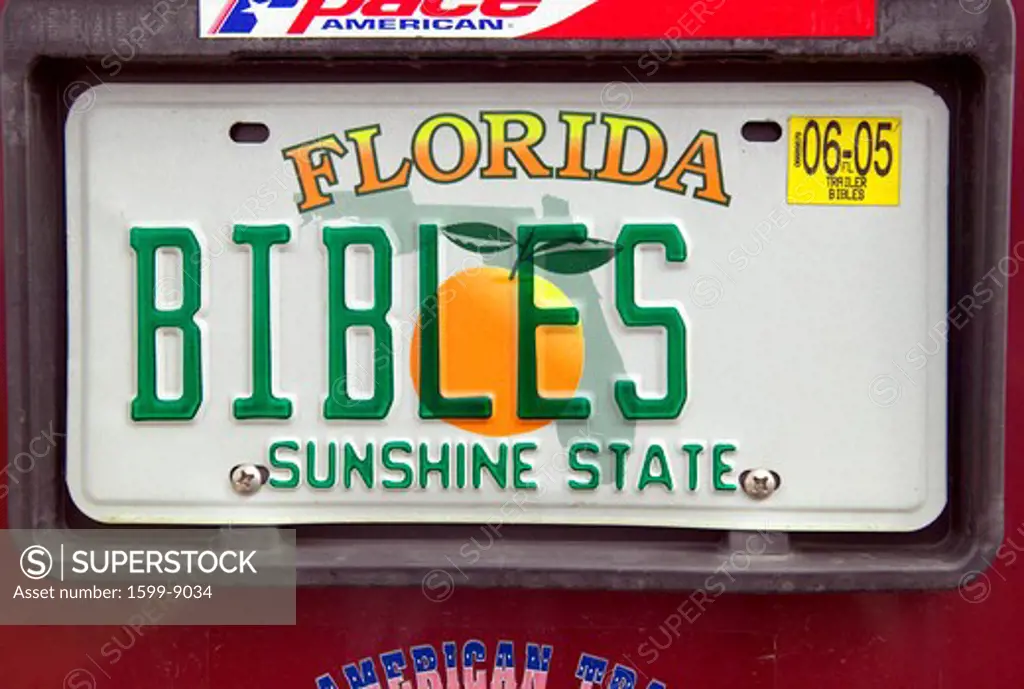 Vanity License Plate - Florida