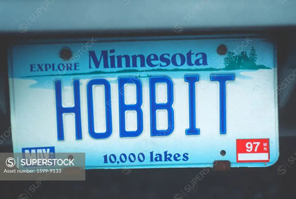 Vanity License Plate - Minnesota