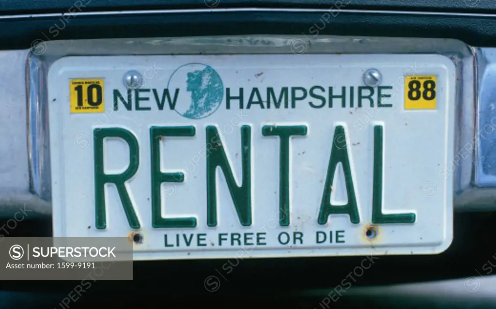 Vanity License Plate - New Hampshire