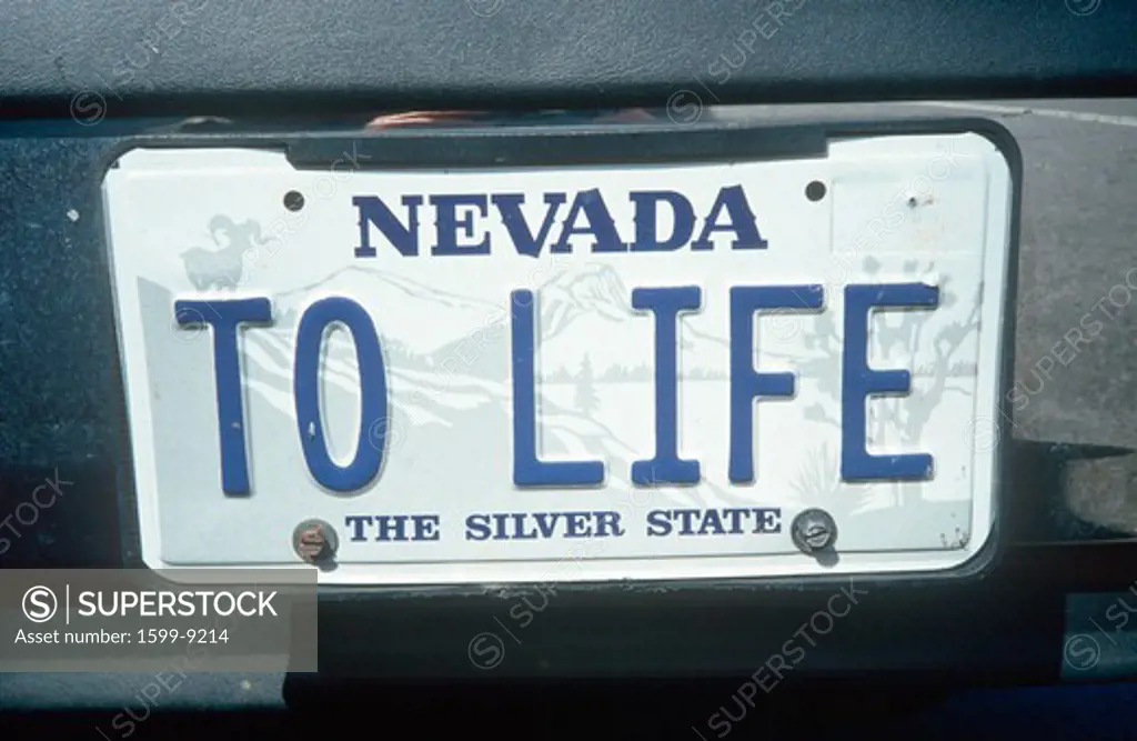 Vanity License Plate - Nevada