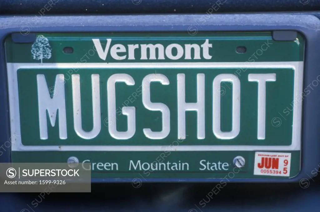 Vanity License Plate - Vermont
