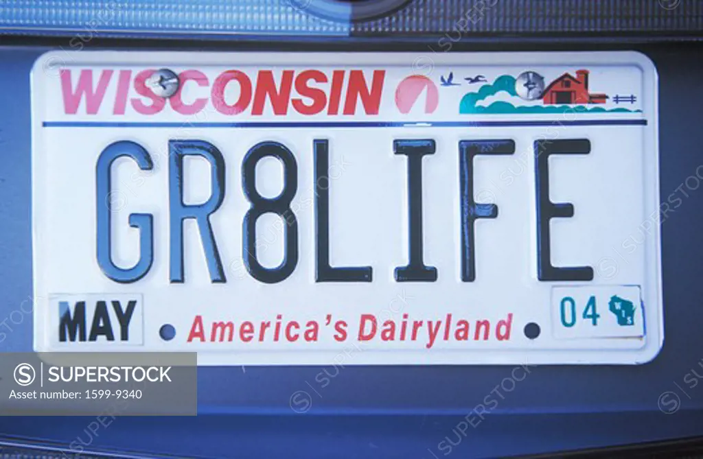 Vanity License Plate - Wisconsin