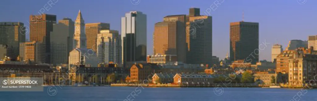 Boston Harbor from South Boston, Sunrise, Massachusetts