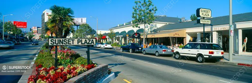 Sunset Plaza, Sunset Blvd, Los Angeles, California