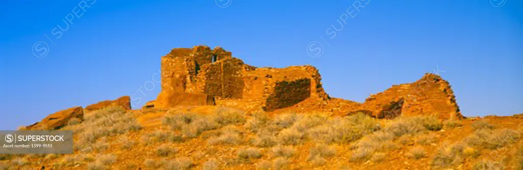 Ruins of 900 year old Hopi village, Wupatki National Monument, Arizona