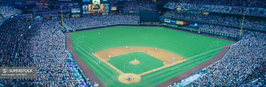 Turner Field at night, World Champion Braves, Atlanta, Georgia