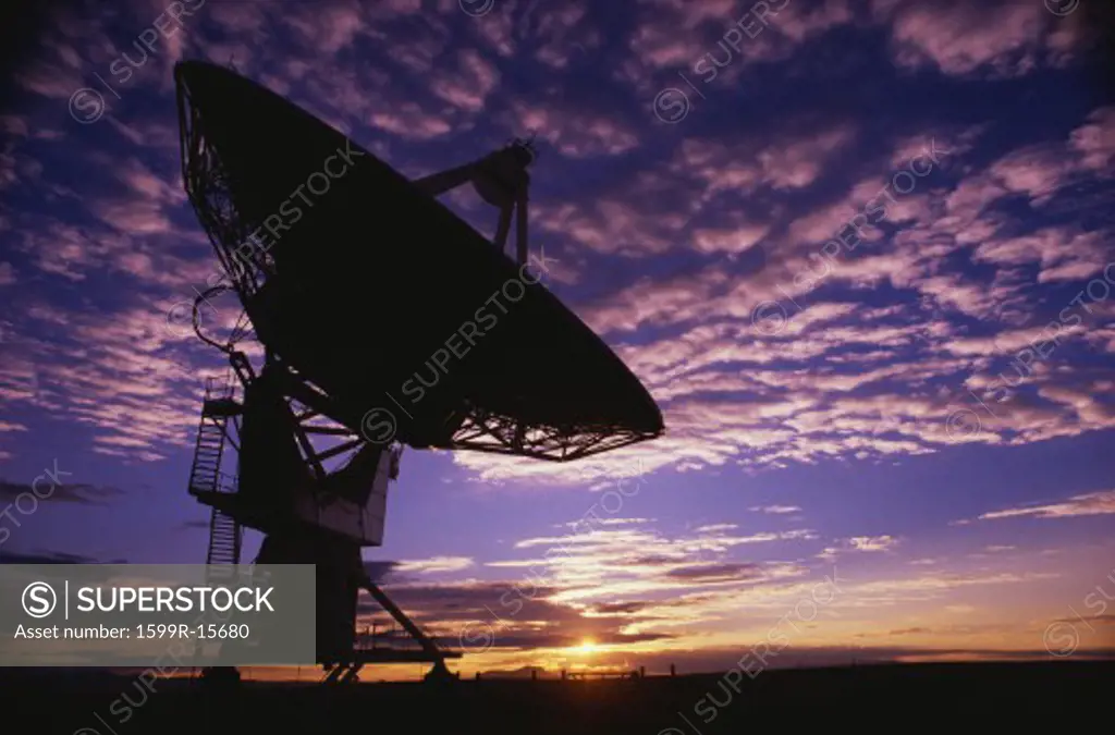 This is the Very Large Array or VLA at the National Radio Astronomy Observatory. It represents communication.