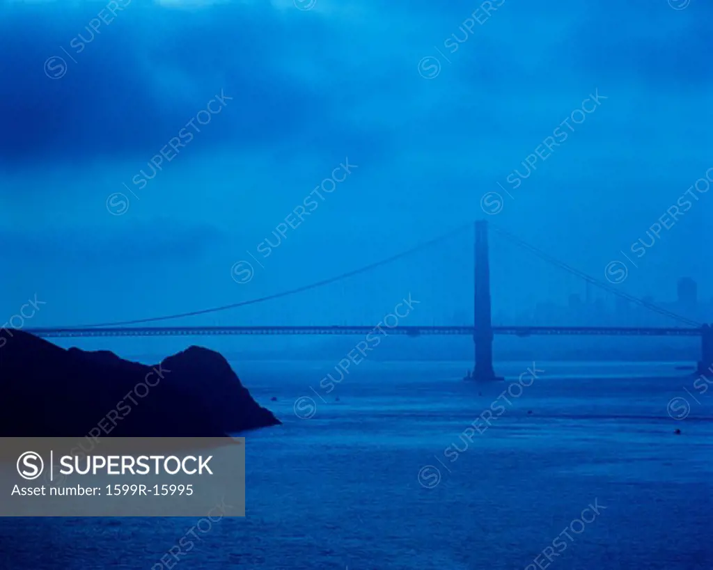 Evening falling on Golden Gate Bridge