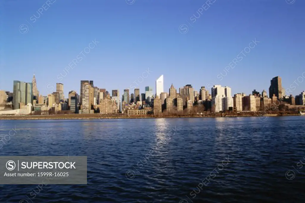 Sprawling New York City skyline