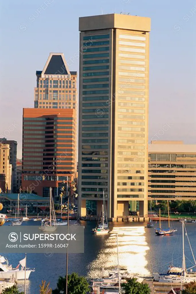 Inner Harbor & Trade Center building, Baltimore, MD