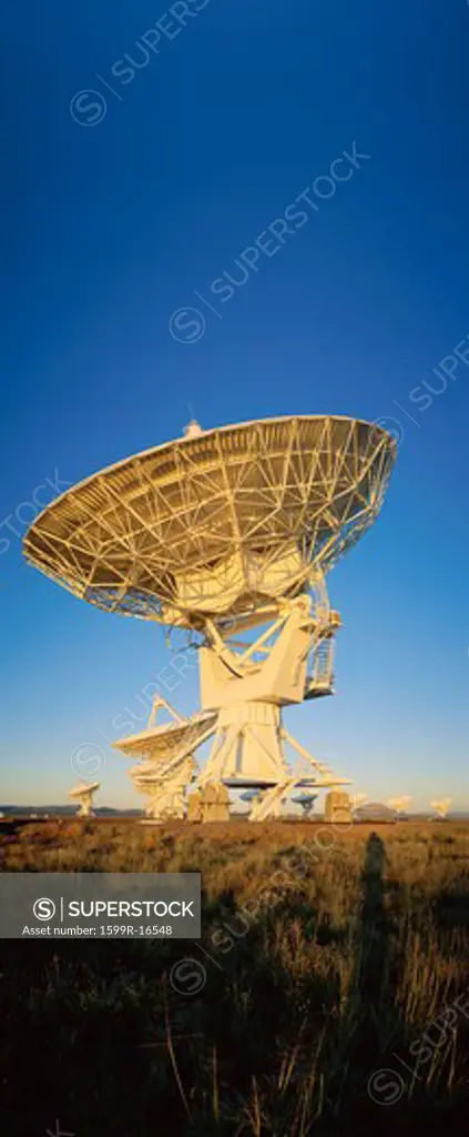 Array/satellite dish aimed towards sky