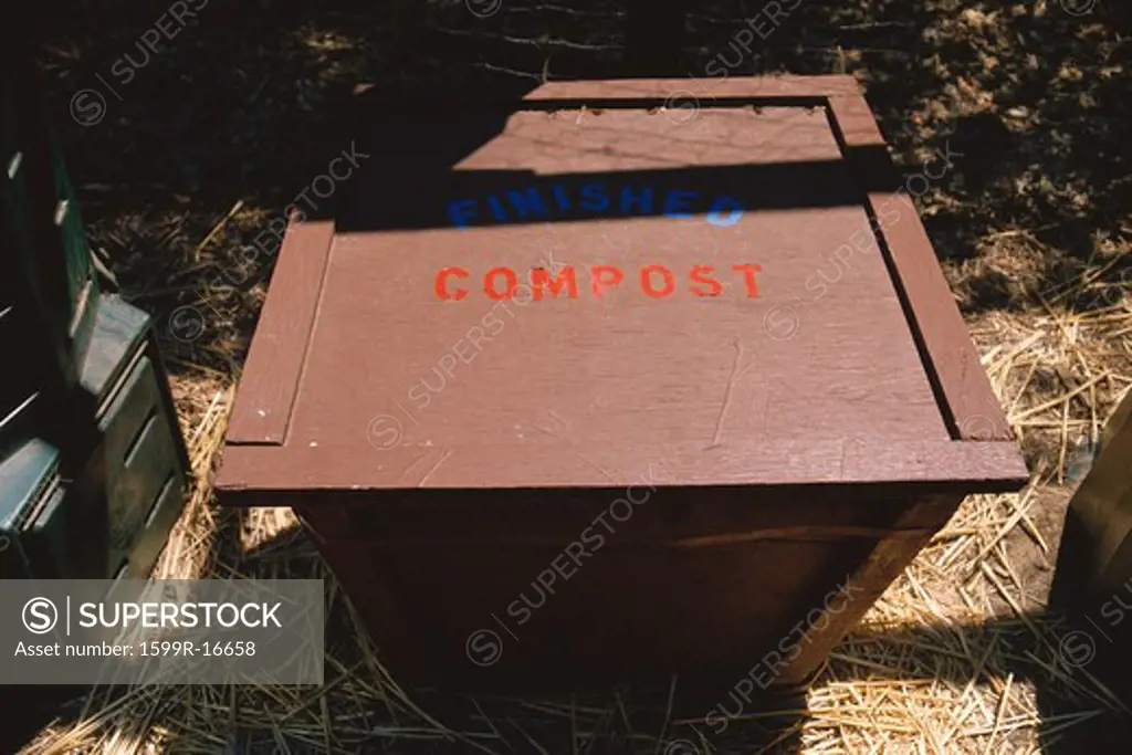 Top of compost bin