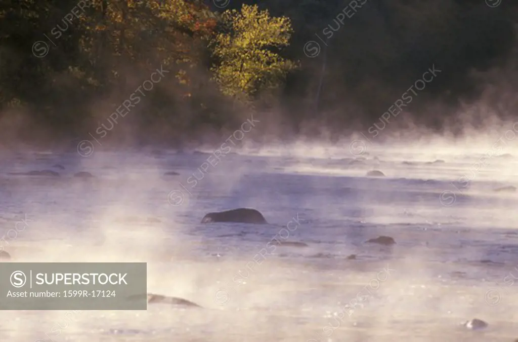 Housatonic River with Morning Mist, Connecticut