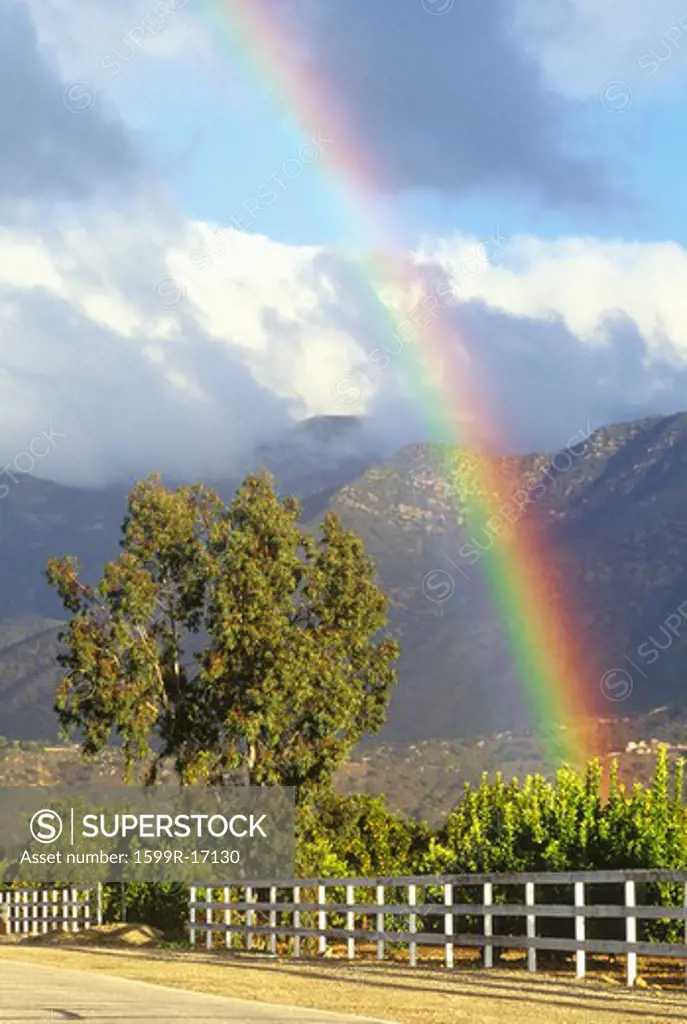 Rainbow and Topa Topa Mountains, Ojai, California