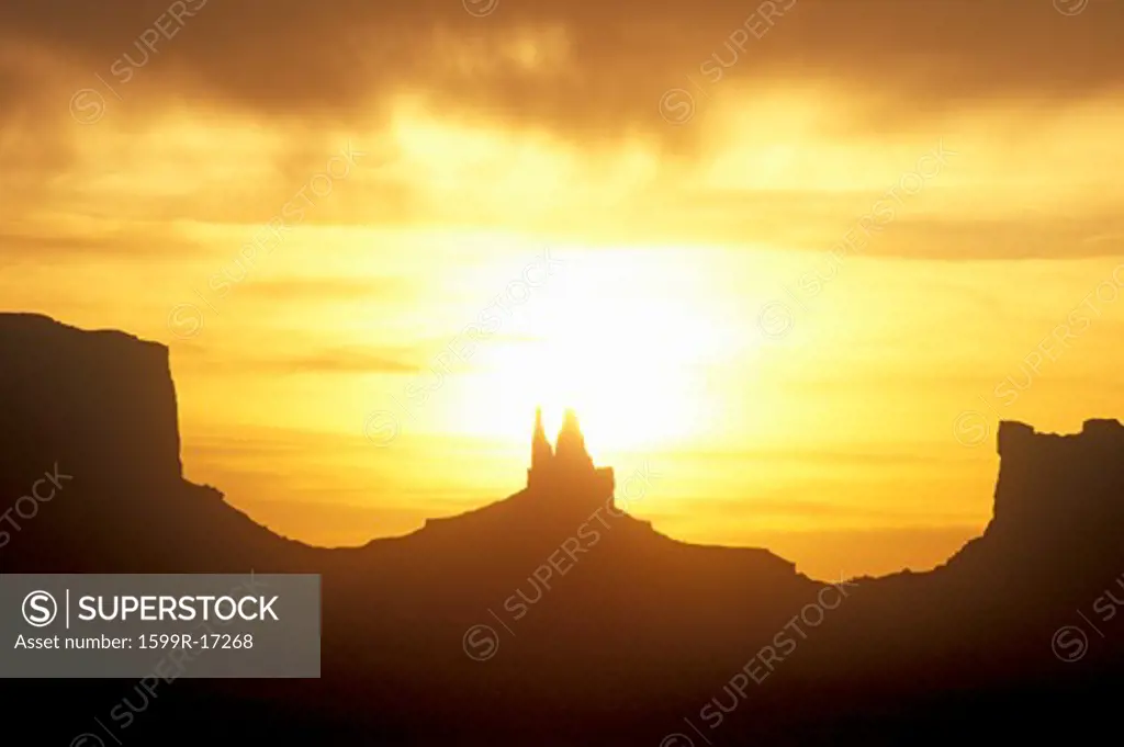Monument Valley Tribal Park At Sunrise, Arizona