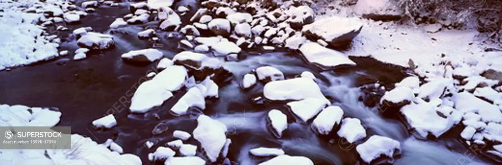 The Merced River In Winter, Yosemite National Park, California
