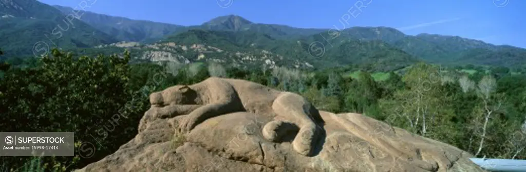 Lion Rock Sculpture, Center for Earth Concerns, Ojai, California