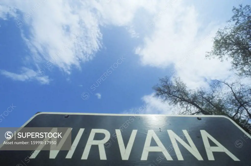 A sign that reads Nirvana