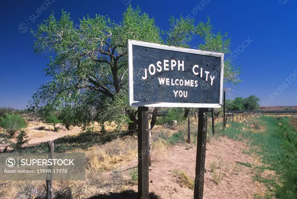 A sign that reads Joseph City