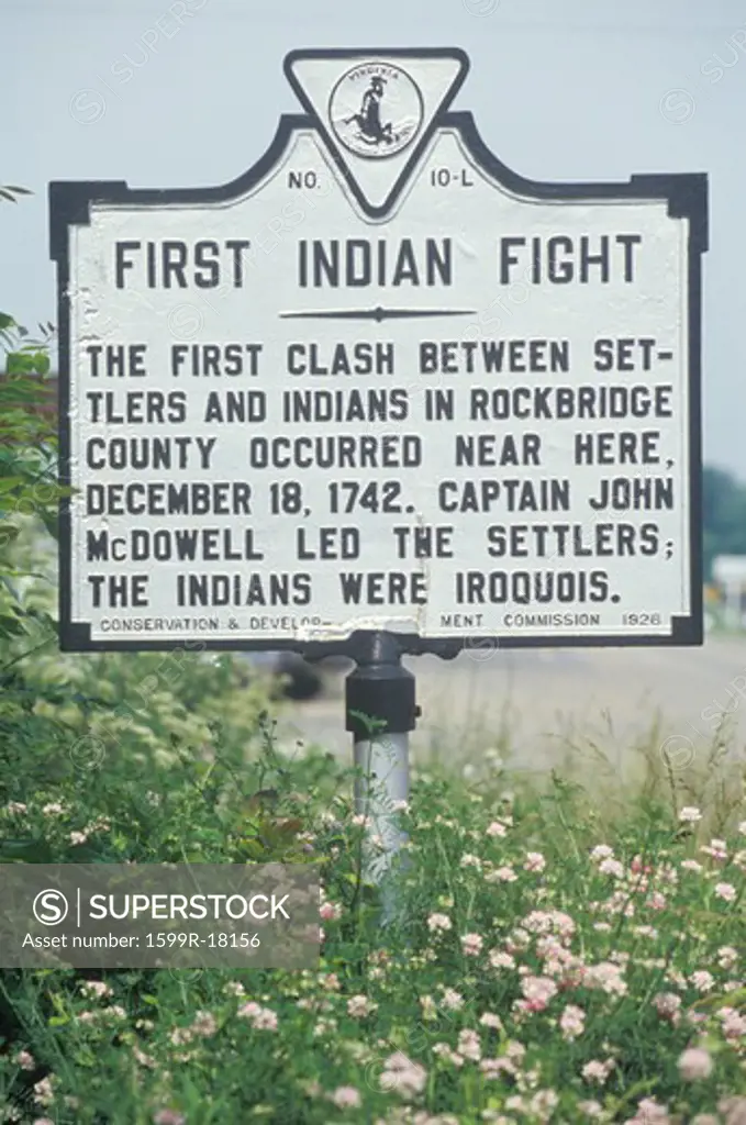 A sign that reads First Indian fight