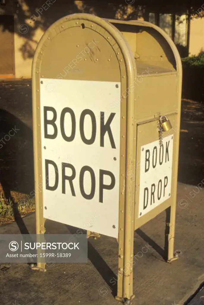 A book drop for the Santa Clara County Library, CA