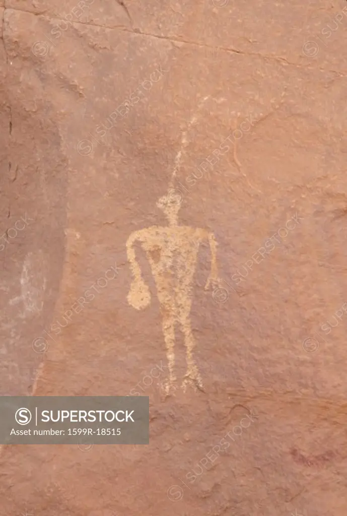 Petroglyph of the Navajo Nation, circa 1200-1300 AD, Mystery Valley Indian Ruins, Monument Valley, AZ