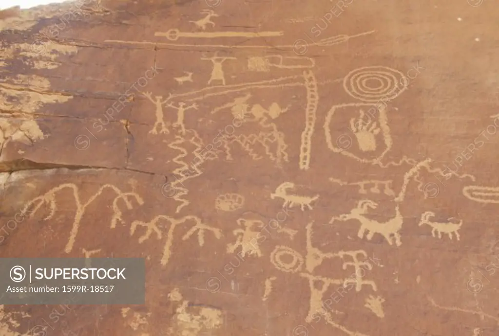 Petroglyphs from Atlati Rock, NV