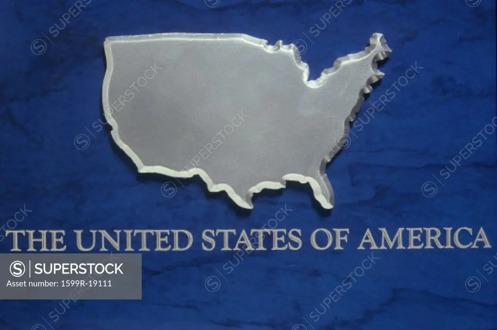 Silver Map of USA 2