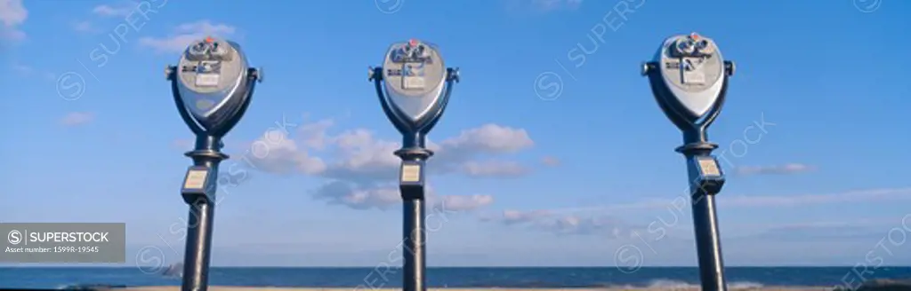 Coin-operated viewing binoculars for tourists, Cape May, New Jersey