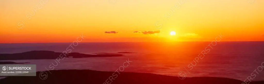 Sunrise from Cadillac Mountain, Acadia National Park, Maine