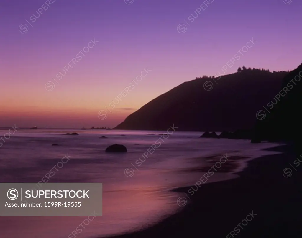 Sunset at Pfeiffer Beach, Big Sur, California