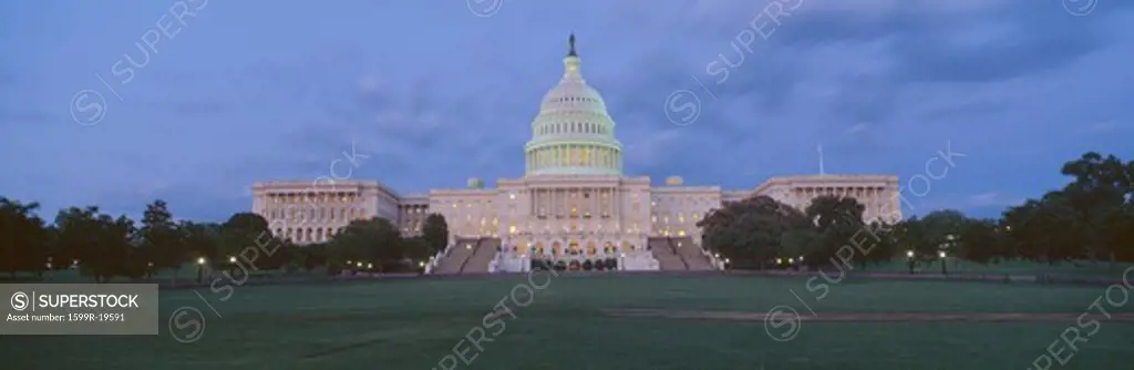 US Capitol building at dusk, Washington DC