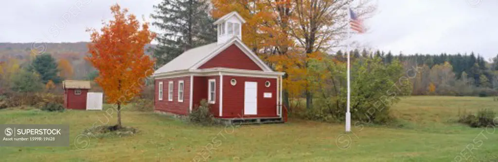 One-room schoolhouse in Austerlitz from 1852, New York State