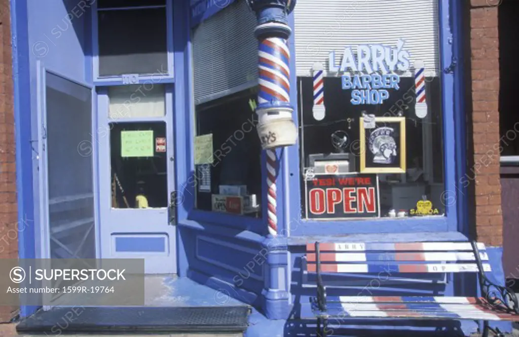 A small-town barbershop, Salida, CO