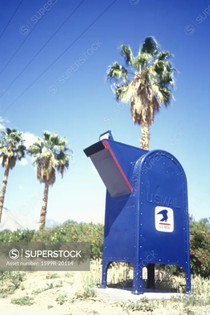 Mailbox in desert, Anza Borrego,  Borrego Springs, CA