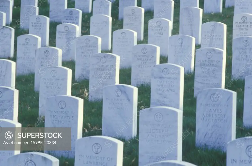 Gravestones, Arlington National Cemetery, Washington, D.C.