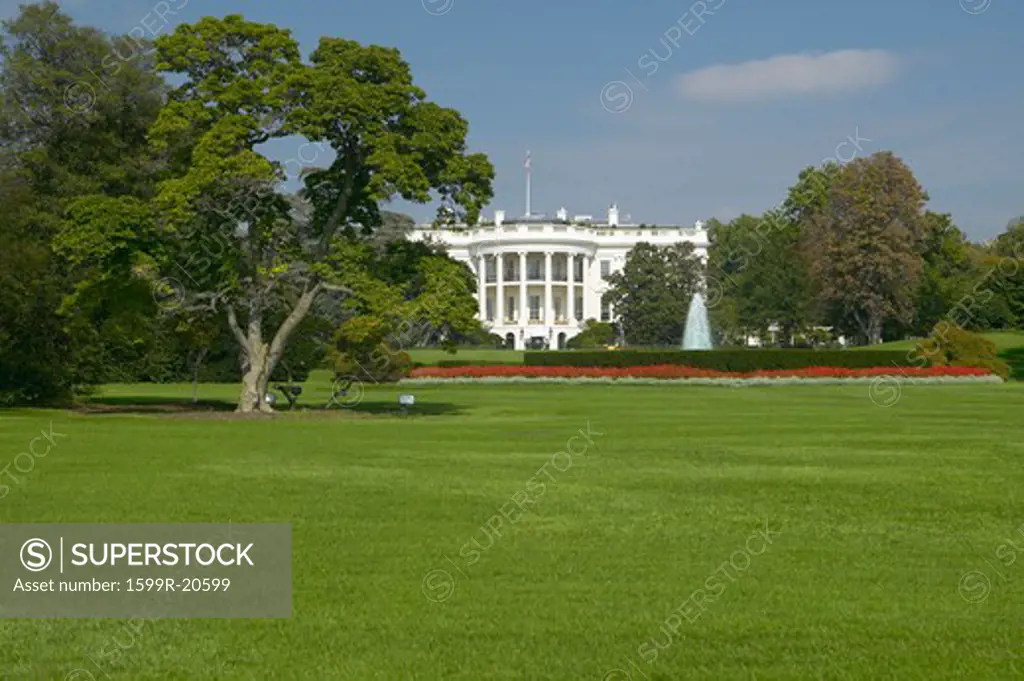 The White House South Lawn with Truman Balcony, Washington D.C.
