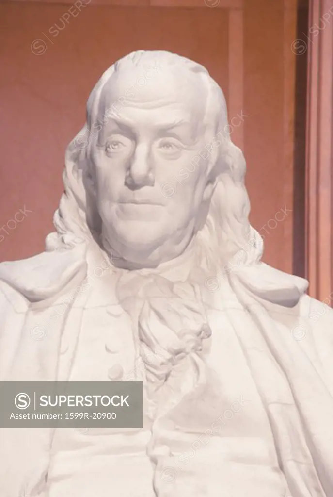 Ben Franklin statue in Franklin Museum in Philadelphia Pennsylvania