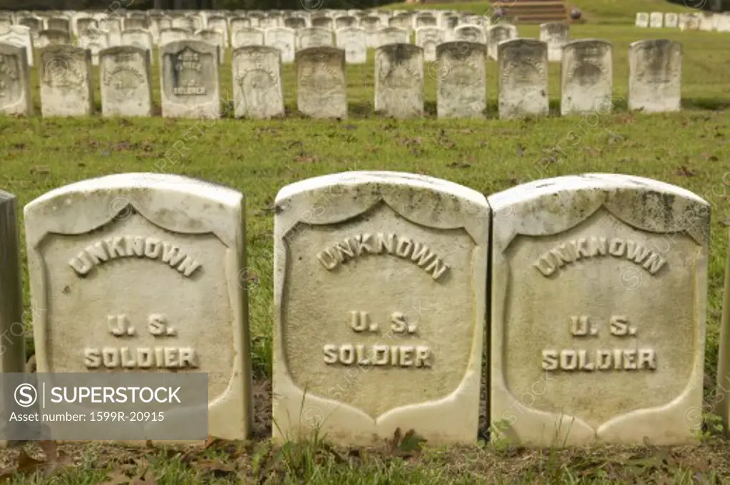 Tombs of the Unknown Soldiers, National Park Andersonville or Camp Sumter, Civil War prison and cemetery