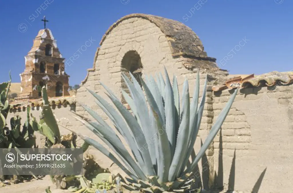 The San Miguel Mission off the Ventura Highway in Central California