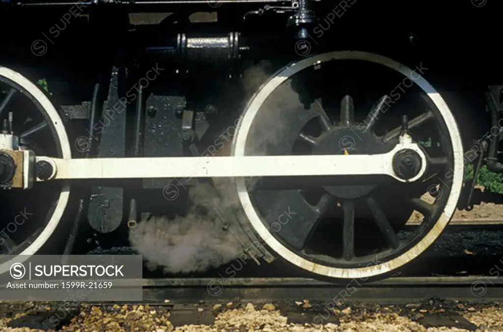 A standard gauge steam engine in Eureka Springs, Arkansas