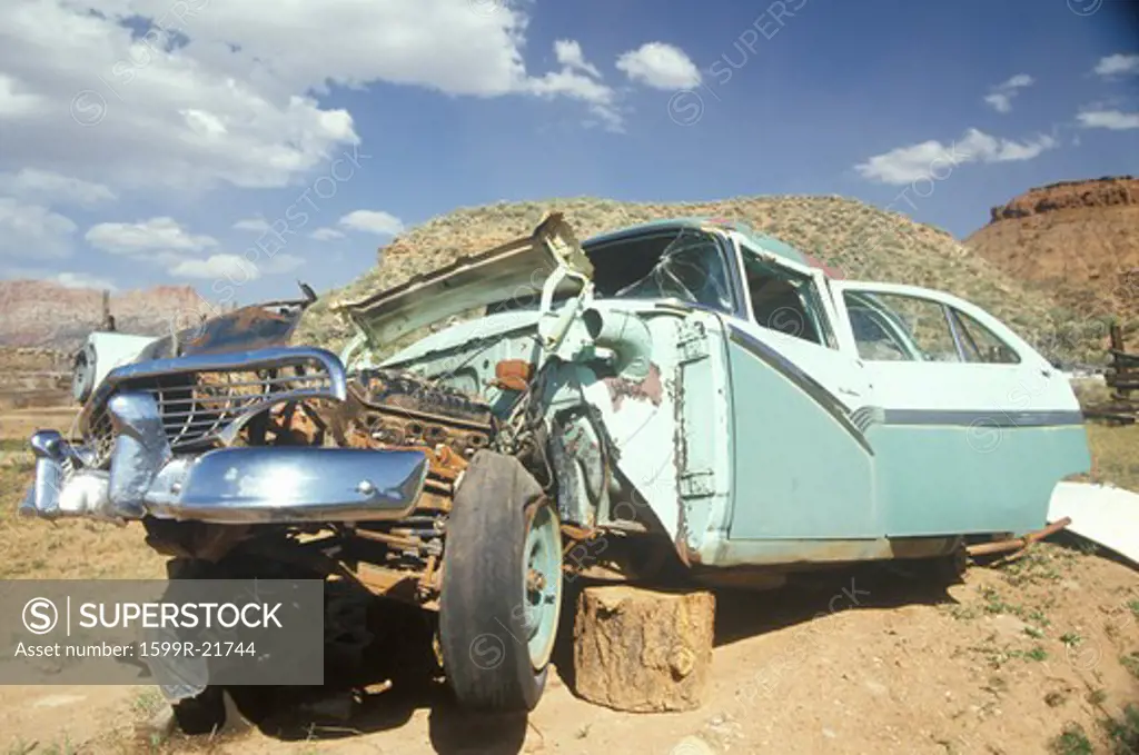 A junk car in South Utah