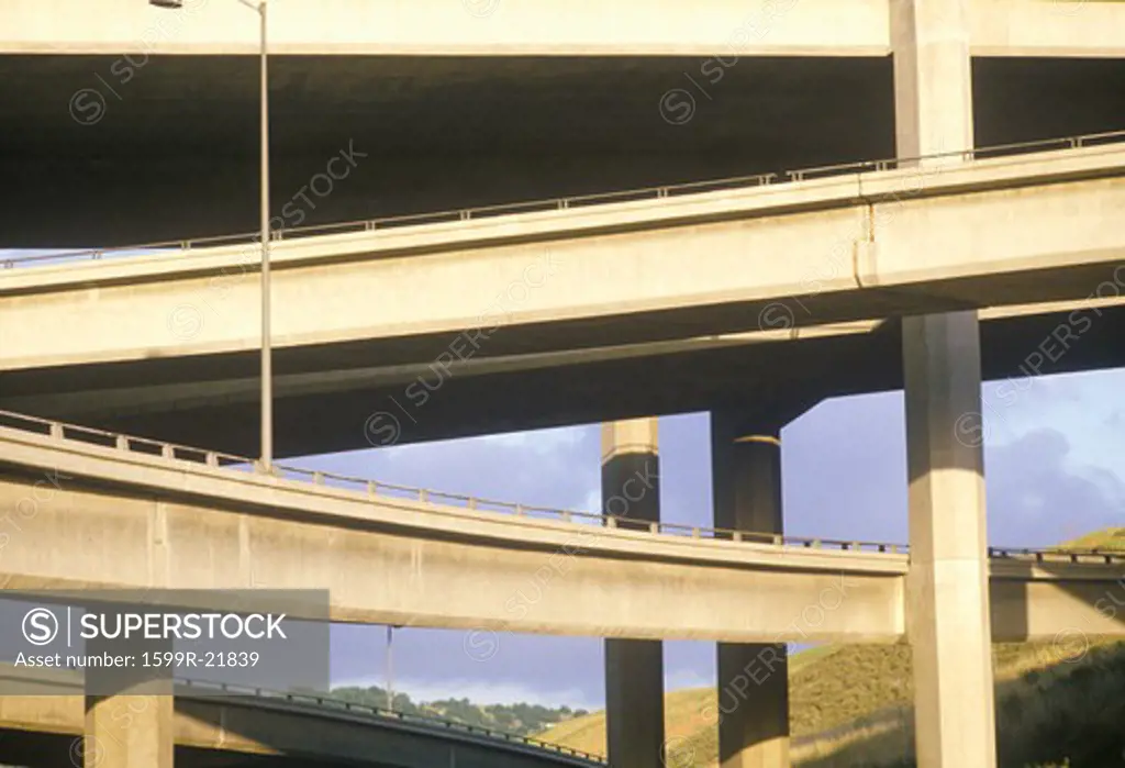 The Highway 10 overpass in Southern California